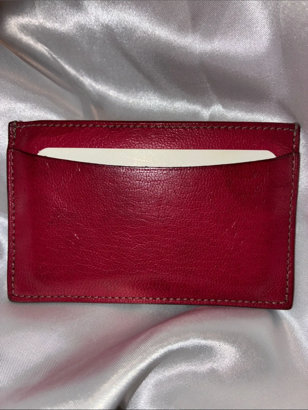 Cartier Red Leather Card Holder